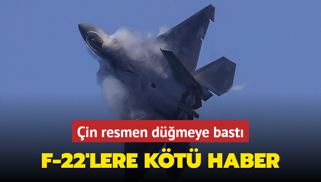 F-22'lere kt haber: in resmen dmeye bast