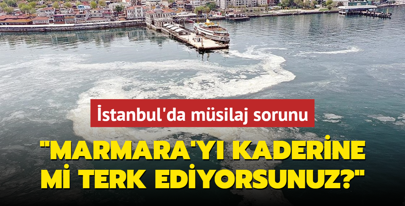 stanbul'da msilaj sorunu: 'Hali gibi Marmara'y da kaderine mi terk ediyorsunuz"'