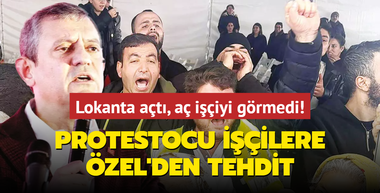 Lokanta at, a iiyi grmedi! Protestocu iilere zgr zel'den tehdit: Karmza geenleri not ettik