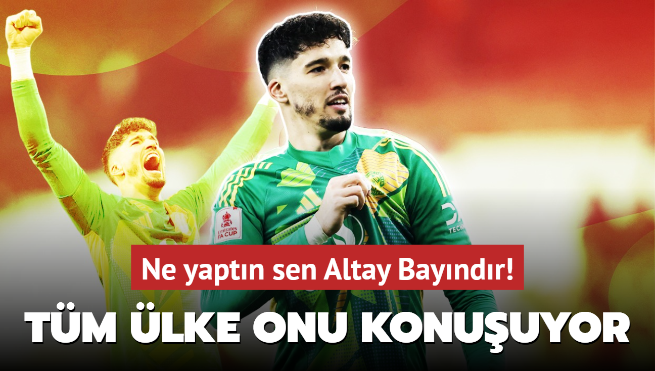 Ne yaptn sen Altay Bayndr! Tm ngiltere onu konuuyor: Manetler pe pee atld