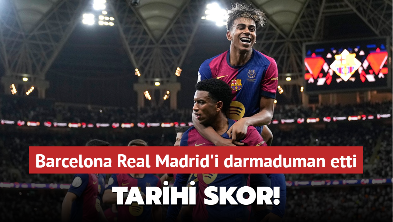 Tarihi skor! Barcelona Real Madrid'i darmaduman etti