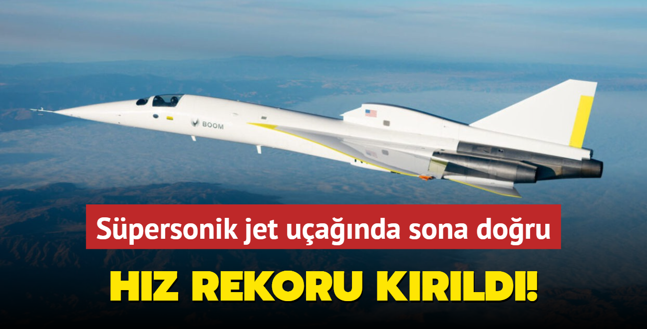 Spersonik jet uanda sona doru... Hz rekoru krld!