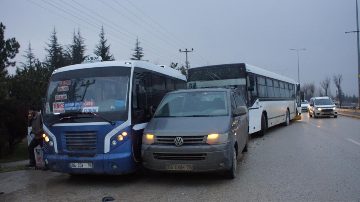 Ankara'da zincirleme kaza: ok sayda yaral var