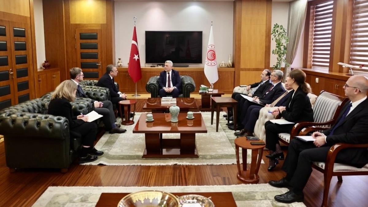 Bakan Bolat AB Delegasyon Bakan ile grt