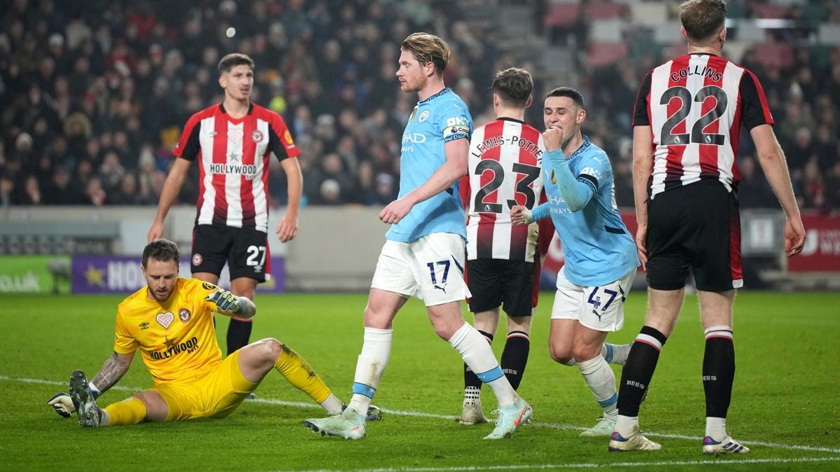 Manchester City, Brentford deplasmannda 2 puan brakt