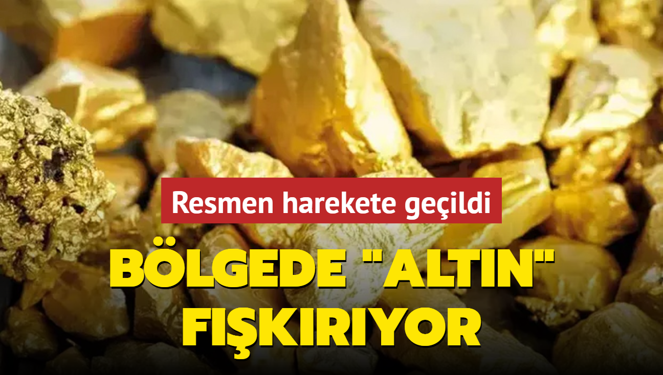 Blgede altn fkryor! Resmen harekete geildi