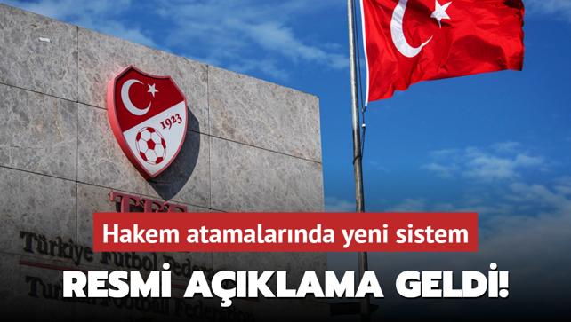 Resmi aklama geldi! Hakem atamalarnda yeni sistem