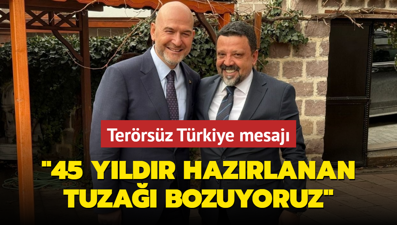 Sleyman Soylu: 45 yldr hazrlanan tuza bozuyoruz!