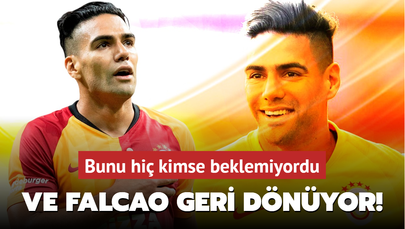 Ve Radamel Falcao geri dnyor! Bunu hi kimse beklemiyordu