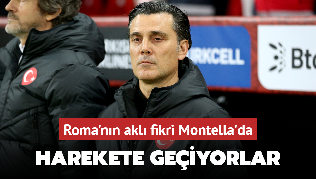 Roma'nn akl fikri Montella'da! Tekrar harekete geiyorlar