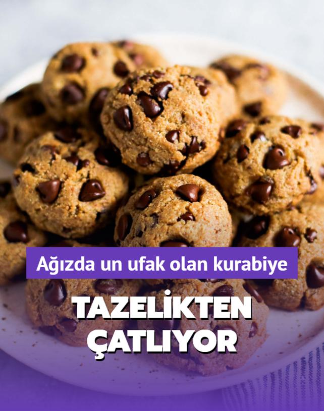 Azda un ufak olan kurabiye tarifi: Tazelikten atlyor, lezzeti komu atlatyor