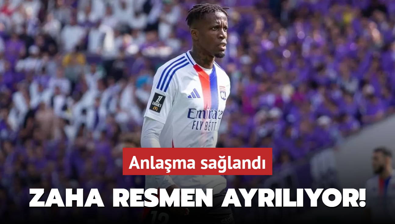 Zaha resmen ayrlyor! Anlama saland