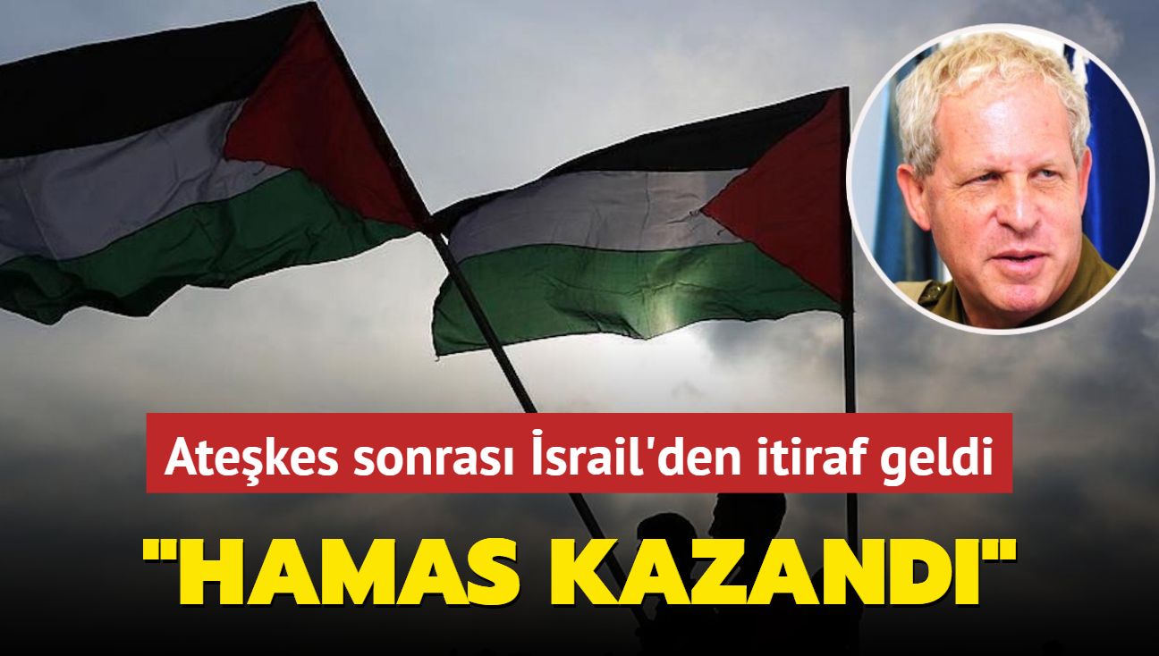 Atekes sonras srail'den itiraf geldi: Hamas kazand