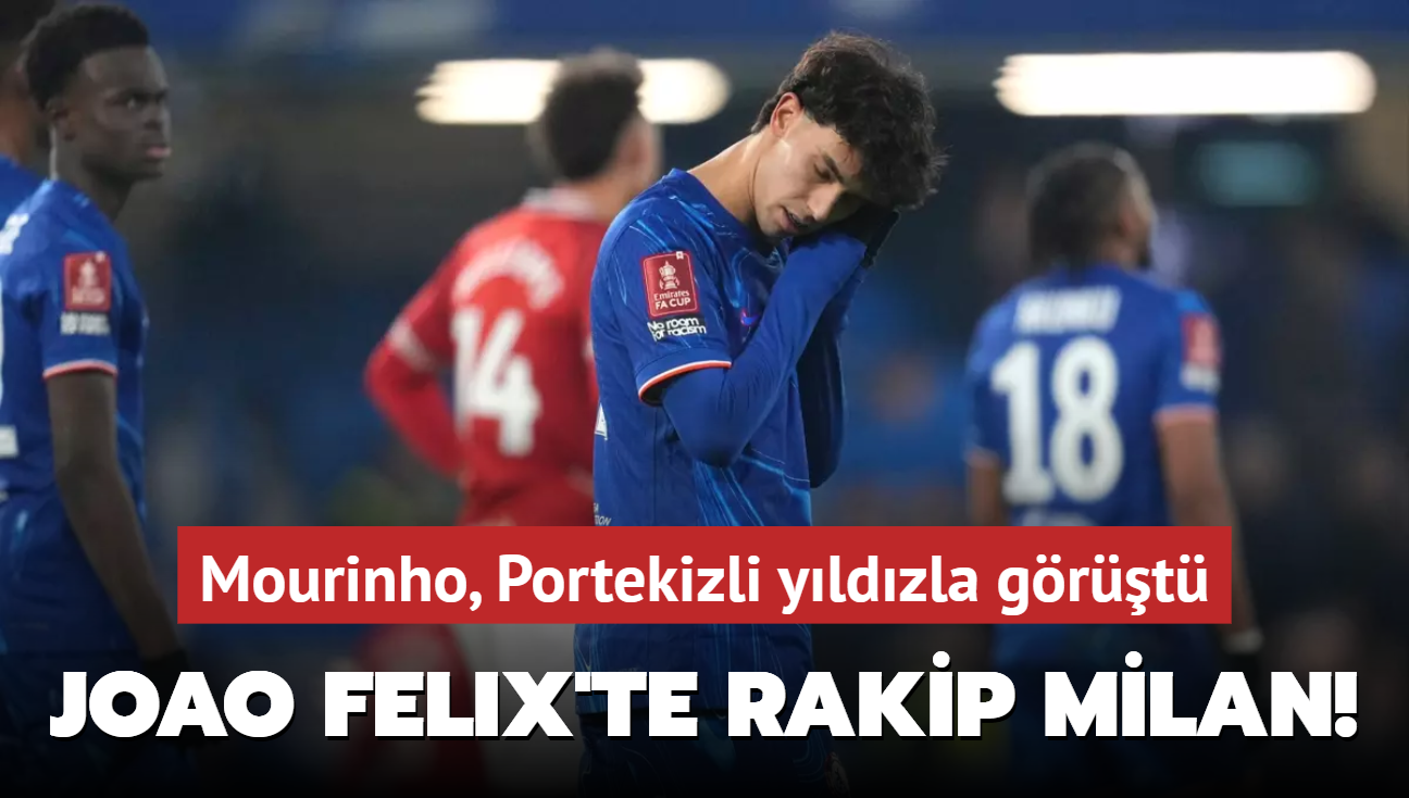 Joao Felix'te rakip Milan! Mourinho, Portekizli yldzla grt