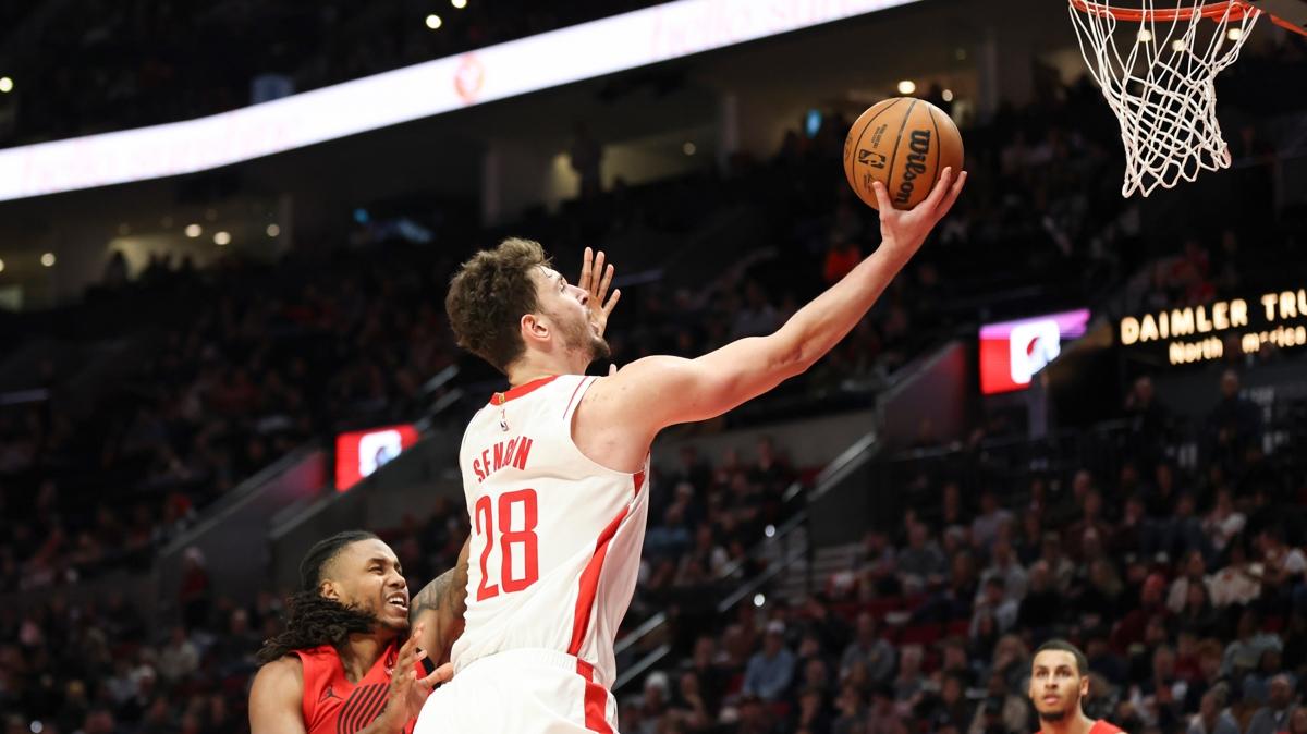Alperen �eng�n NBA Houston Rockets Portland Trail Blazers Adem Bona Philadelphia 76ers foto�raflar� resimleri