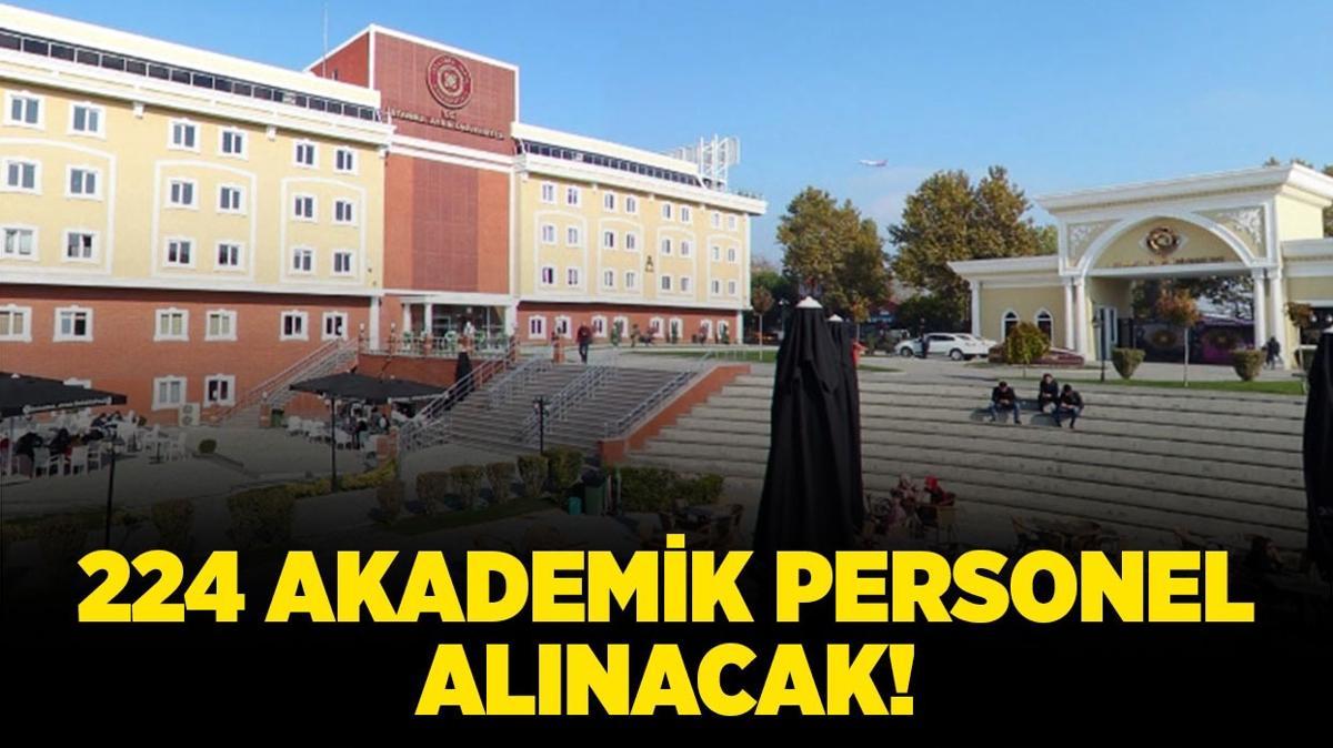 stanbul Aydn niversitesi 224 Akademik Personel alacak!