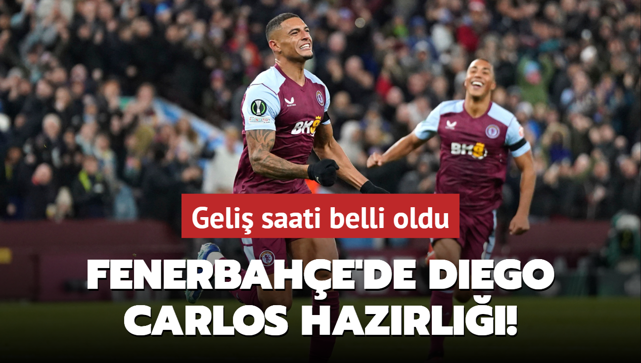 Fenerbahe'de Diego Carlos hazrl! Geli saati belli oldu