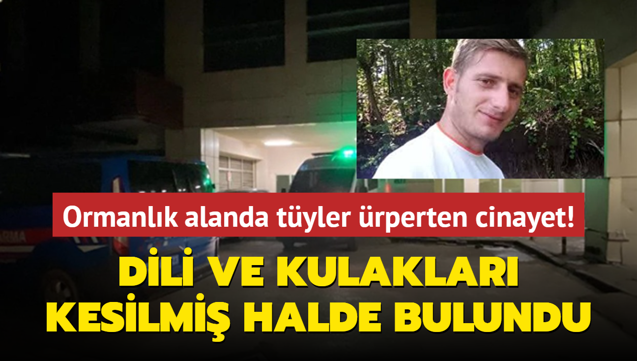 Ormanlk alanda tyler rperten cinayet! Dili ve kulaklar kesilmi halde bulundu