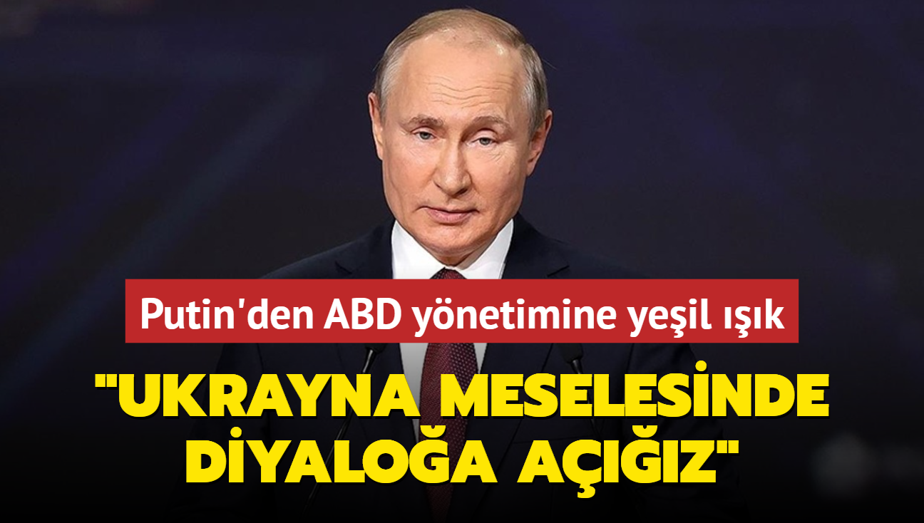 Putin'den ABD ynetimine yeil k: Ukrayna meselesinde diyaloa az