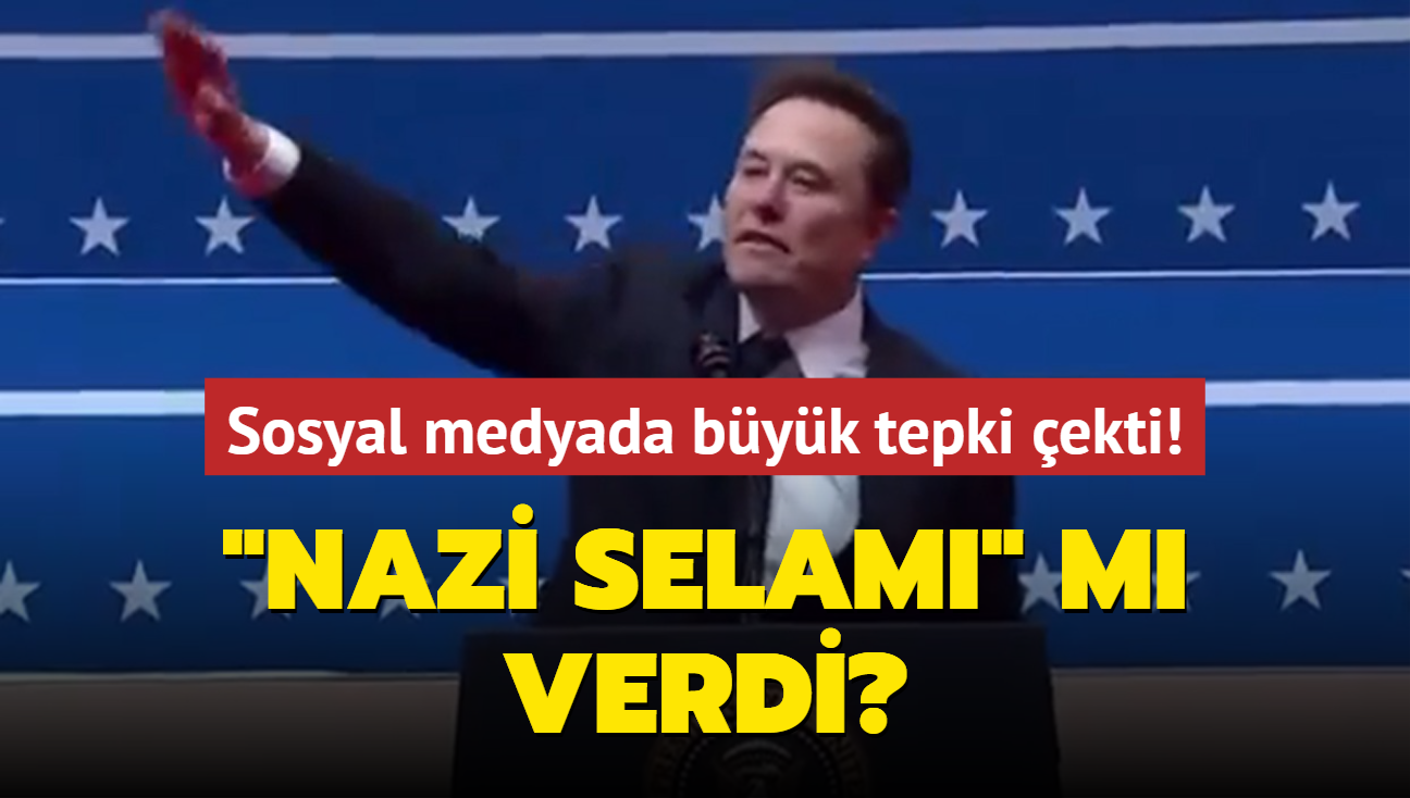 Sosyal medyada byk tepki ekti! Elon Musk "Nazi selam" m verdi"