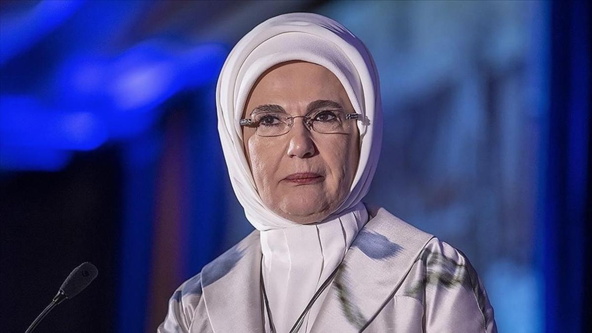 Emine Erdoan'dan basal mesaj