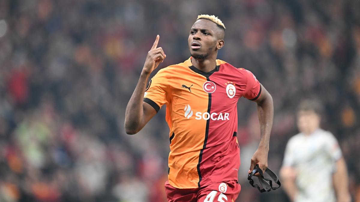 Galatasaray UEFA Avrupa Ligi Victor Osimhen Dinamo Kiev  foto�raflar� resimleri