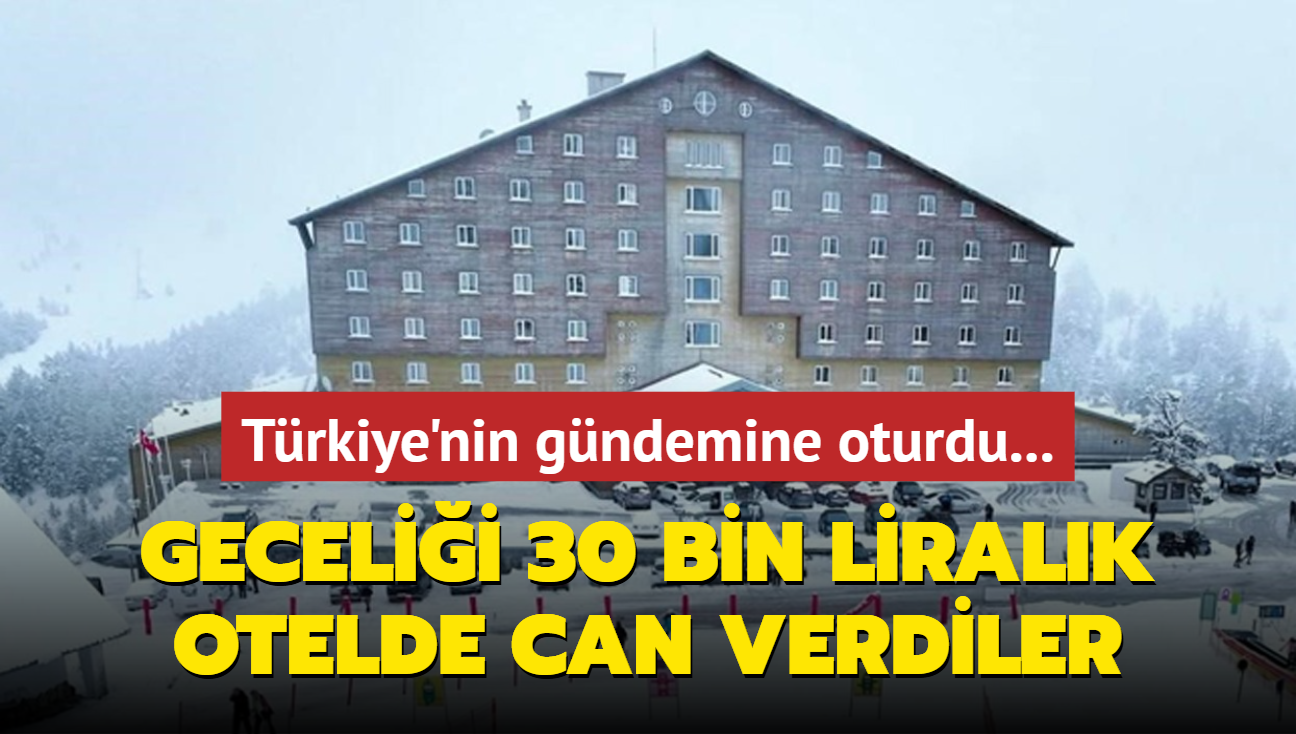 Trkiye'nin gndemine oturdu... Gecelii 30 bin liralk otelde can verdiler