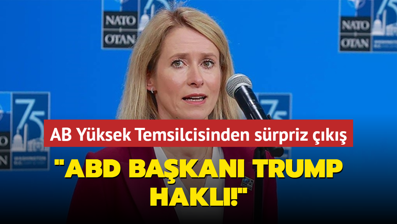 AB Yksek Temsilcisinden srpriz k: ABD Bakan Trump hakl!