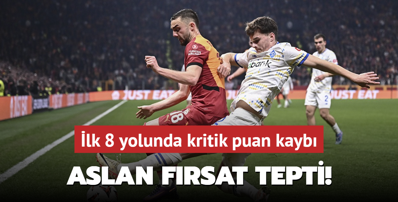 Aslan frsat tepti! lk 8 yolunda kritik puan kayb