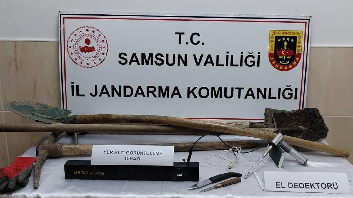 Samsun'da kaak kaz operasyonu: 5 gzalt