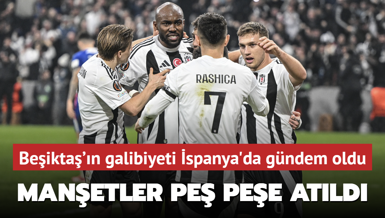 Beikta'n Athletic Bilbao galibiyeti ortal ayaa kaldrd! spanya'da manetler pe pee atld