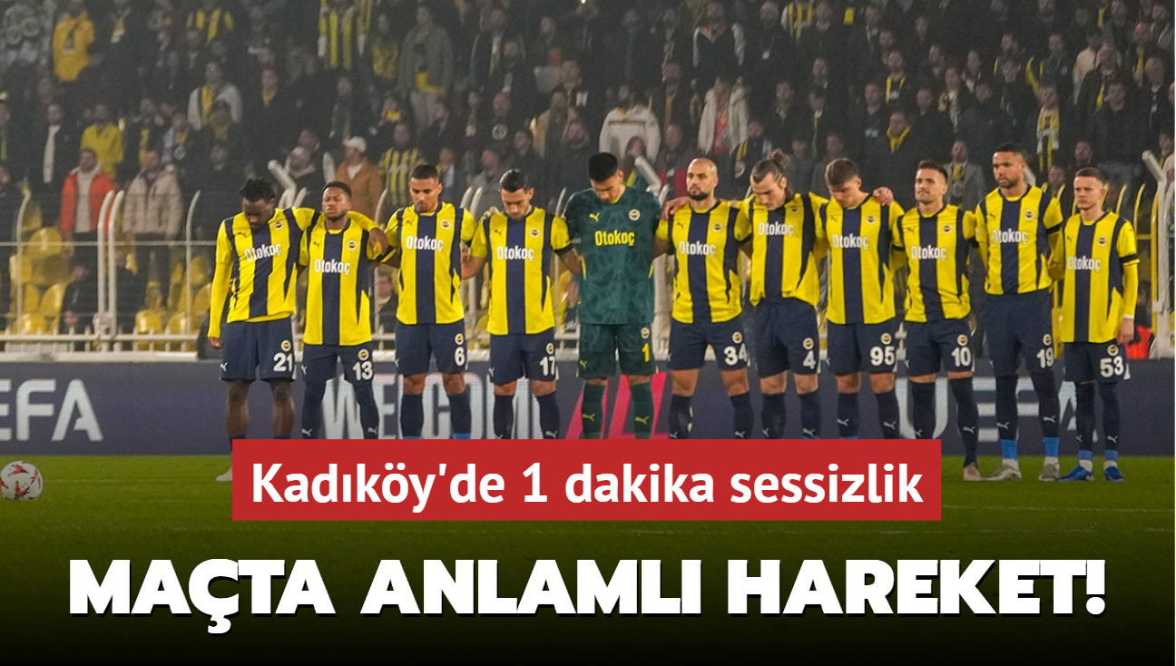 Mata anlaml hareket! Kadky'de 1 dakika sessizlik