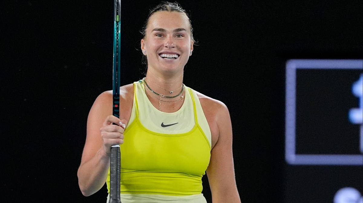 Avustralya Ak'ta Aryna Sabalenka adn finale yazdrd