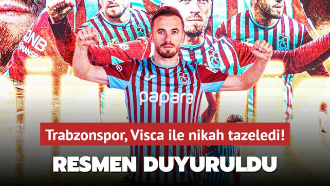 Trabzonspor, Edin Visca ile nikah tazeledi! Resmen duyuruldu