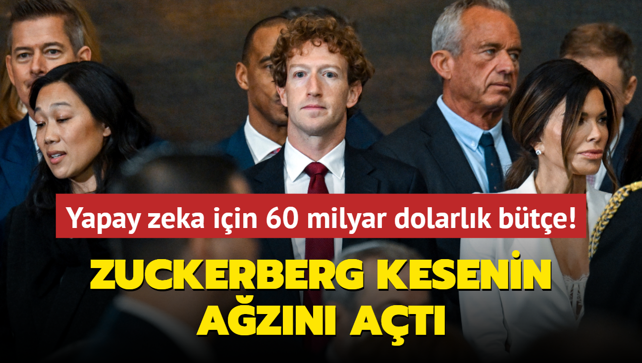 Zuckerberg kesenin azn at... Yapay zeka iin 60 milyar dolarlk bte!