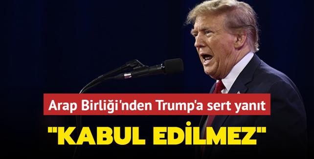 Arap Birlii'nden Trump'n arsna yant: Kabul edilmez