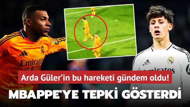 Arda Gler'in bu hareketi gndem oldu! Mbappe'ye tepki gsterdi