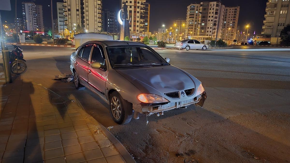 Adana'da otomobille arpan motosikletin srcs yaraland