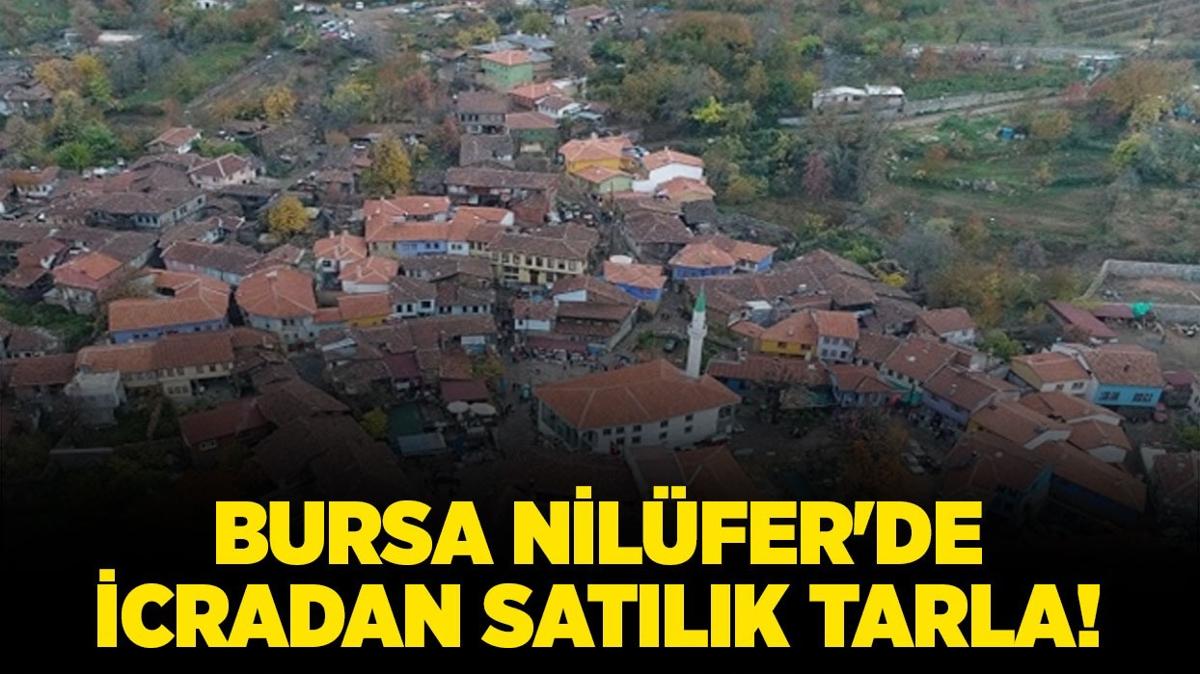 Bursa Nilfer'de 12.950 metrekare icradan satlk tarla!