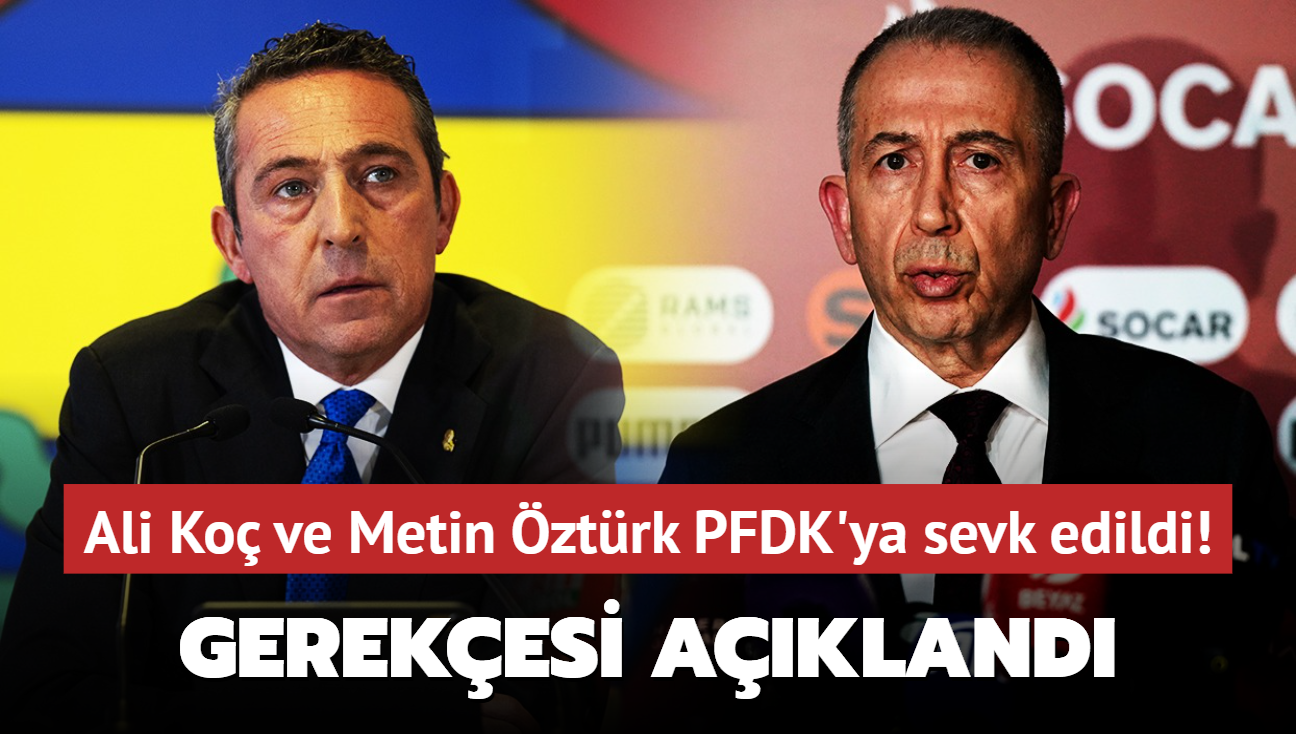 Ali Ko ve Metin ztrk PFDK'ya sevk edildi! Gerekesi akland