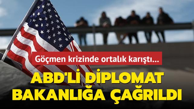 Gmen krizinde ortalk kart: ABD'li diplomat bakanla arld