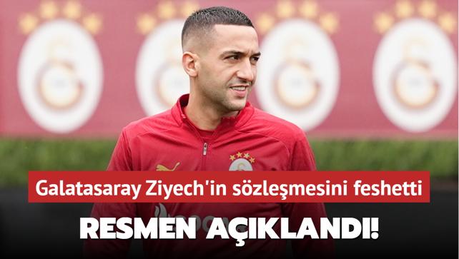 Resmen akland! Galatasaray Ziyech'in szlemesini feshetti