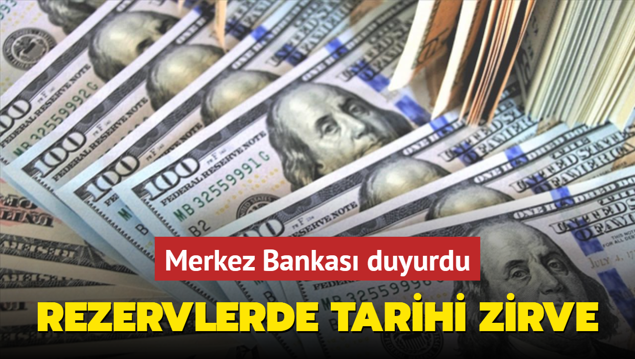 Merkez Bankas rezervleri rekor krd