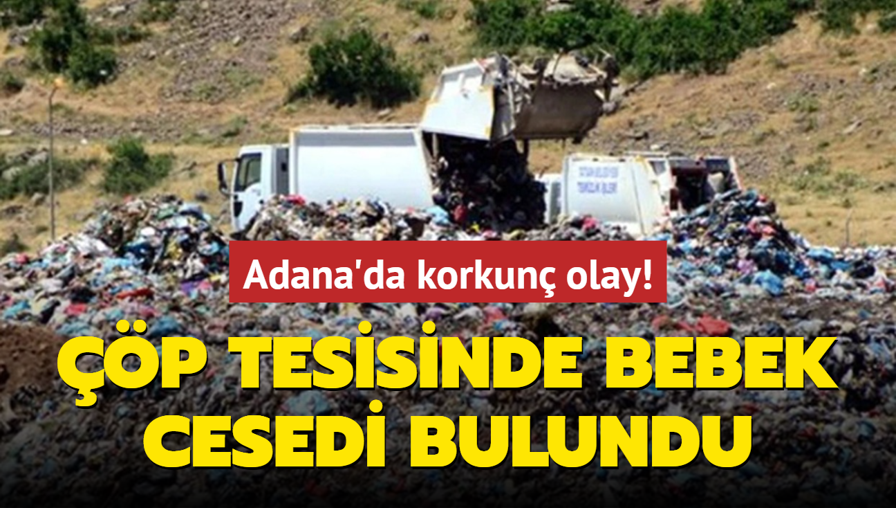 Adana'da korkun olay! p tesisinde bebek cesedi bulundu