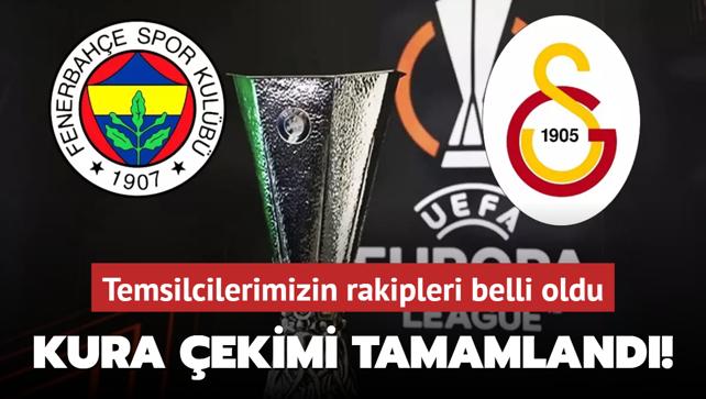 Kura ekimi tamamland! Galatasaray ve Fenerbahe'nin rakipleri belli oldu