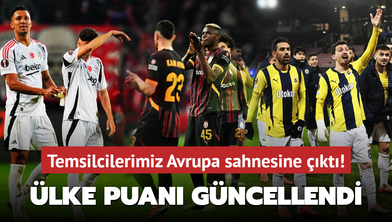 Temsilcilerimiz Avrupa sahnesine kt! UEFA lke puan gncellendi