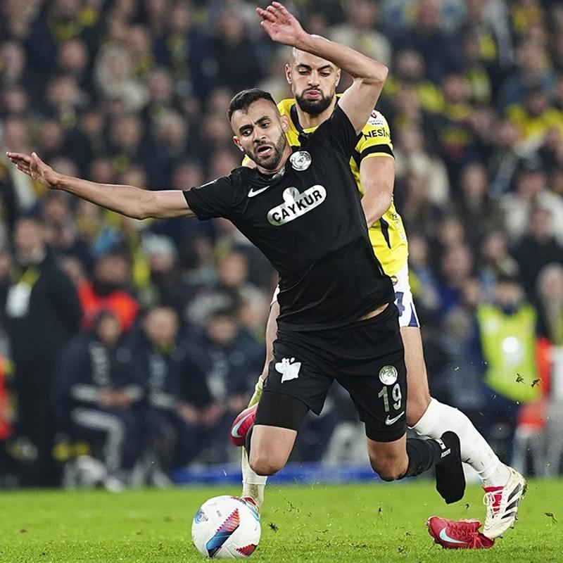 Ma sonu fla paylamlar! Rachid Ghezzal'dan krmz kart tepkisi