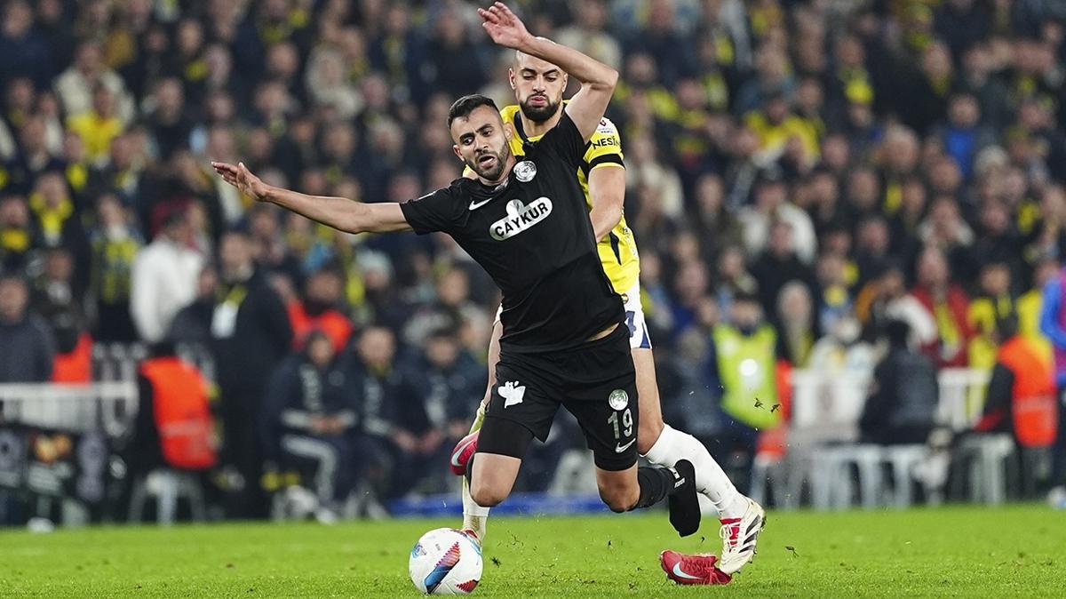 Ma sonu fla paylamlar! Rachid Ghezzal'dan krmz kart tepkisi
