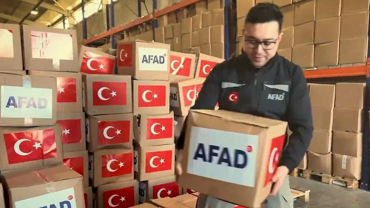 Trkiye'den gnderilen yardm malzemeleri Gazze'ye ulat