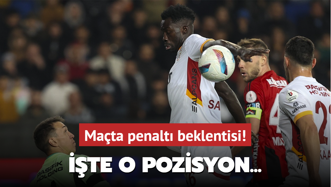 Mata penalt beklentisi! te o pozisyon...